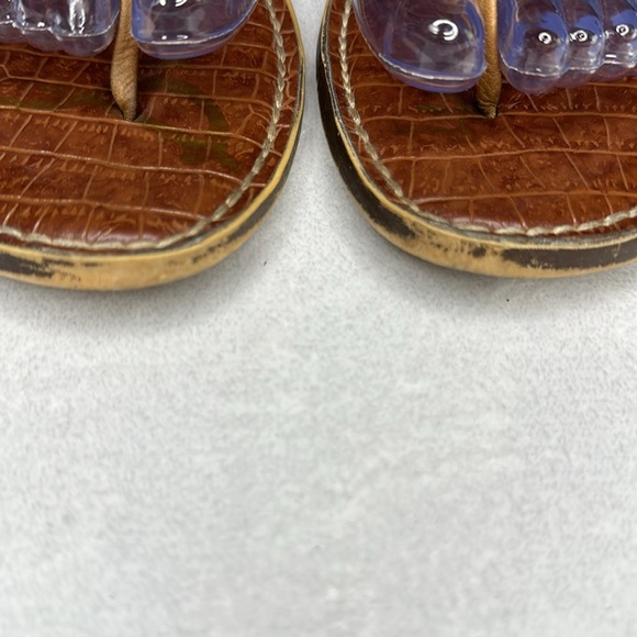 Sam Edelman Snake Print Snake Skin Sandal size 10 - Picture 3 of 7